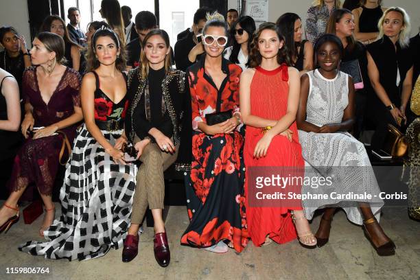 Nikki Reed, Olivia Palermo, Sveva Alviti, Josephine Japy and Karidja Toure attend the Elie Saab Haute Couture Fall/Winter 2019 2020 show as part of...