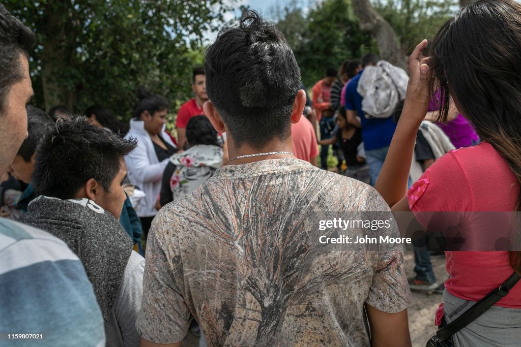 US Border Patrol Receives Asylum Seekers In Texas' Rio Grande Valley
