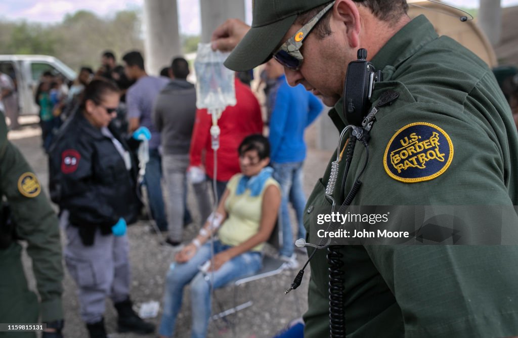 US Border Patrol Receives Asylum Seekers In Texas' Rio Grande Valley