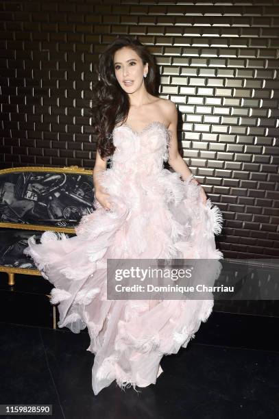 Sririta Jensen attends the Jean Paul Gaultier Haute Couture Fall/Winter 2019 2020 show as part of Paris Fashion Week on July 03, 2019 in Paris,...