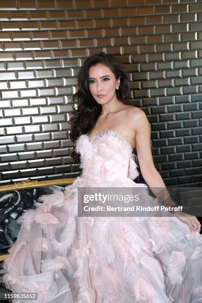 Sririta Jensen attends the Jean Paul Gaultier Haute Couture Fall/Winter 2019 2020 show as part of Paris Fashion Week on July 03, 2019 in Paris,...