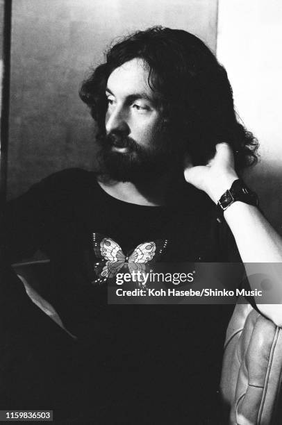 Nick Mason of Pink Floyd at a press conference at Hakone Aphrodite, Tokyo, Japan, 2nd August 1971.