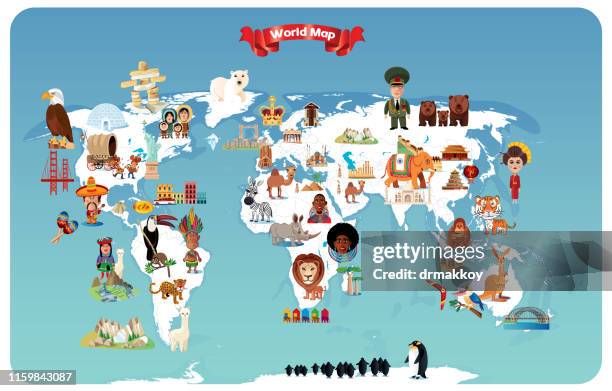 cartoon map of world - australia a v england lions stock illustrations