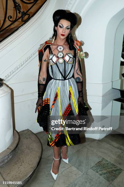 Violet Chachki attends the Jean Paul Gaultier Haute Couture Fall/Winter 2019 2020 show as part of Paris Fashion Week on July 03, 2019 in Paris,...