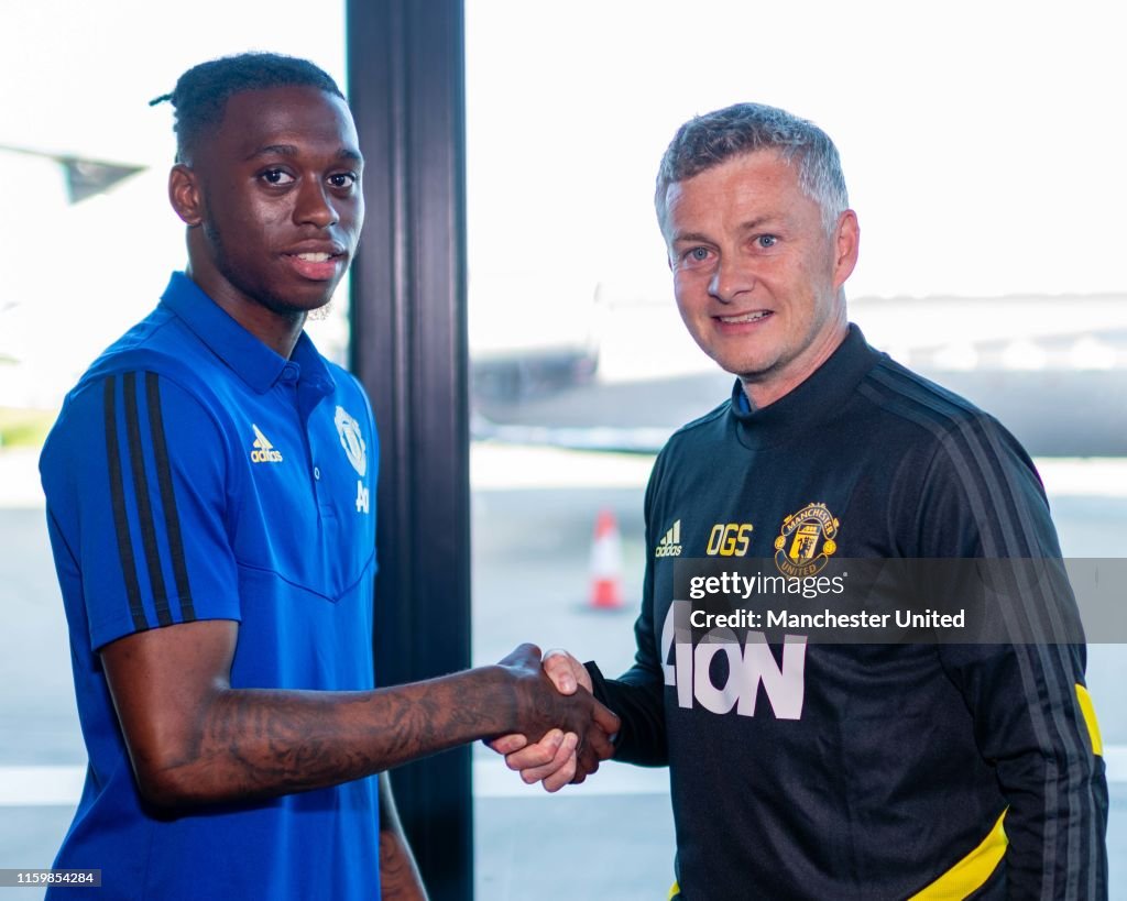Manchester United Unveil New Signing Aaron Wan-Bissaka