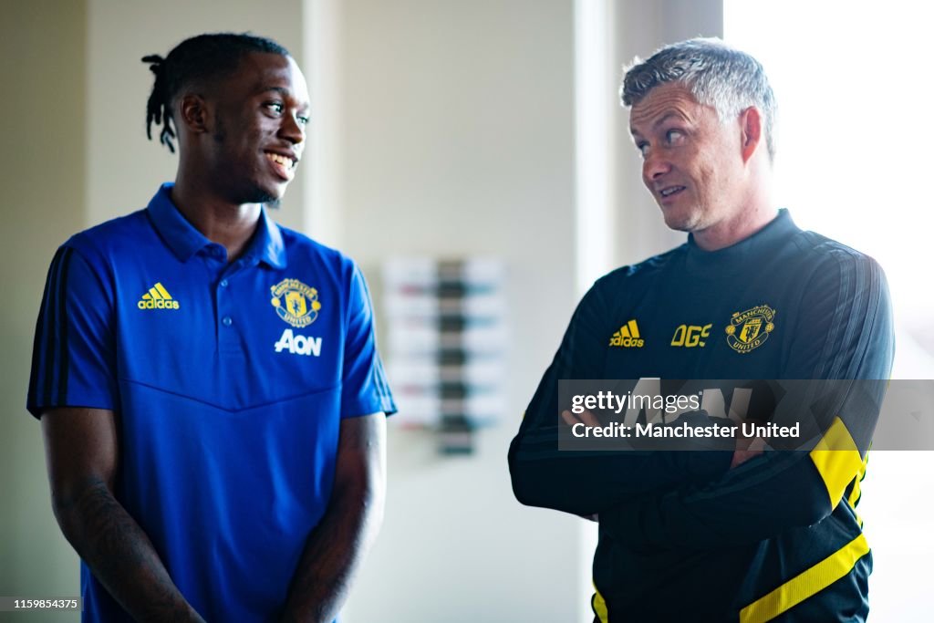 Manchester United Unveil New Signing Aaron Wan-Bissaka