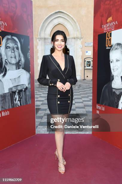 Elba Mendoza attends the 65th Taormina Film Fest Red Carpet at on July 03, 2019 in Taormina, Italy.