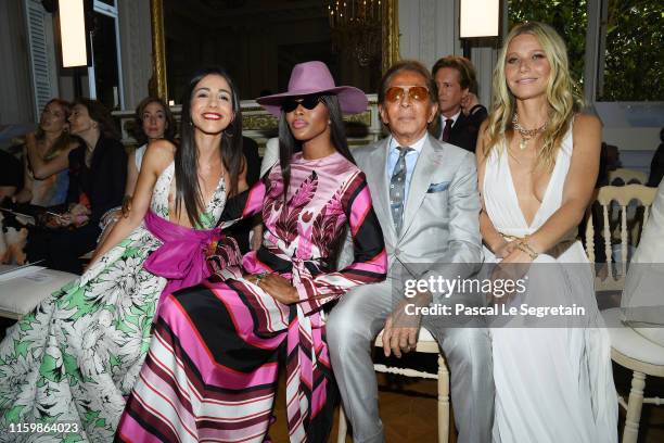 Benedetta Piccioli, Naomi Campbell, Valentino Garavani and Gwyneth Paltrow attend the Valentino Haute Couture Fall/Winter 2019 2020 show as part of...