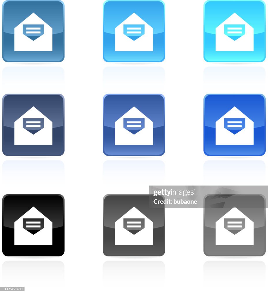 Email mail royalty free vector art button royalty free vector