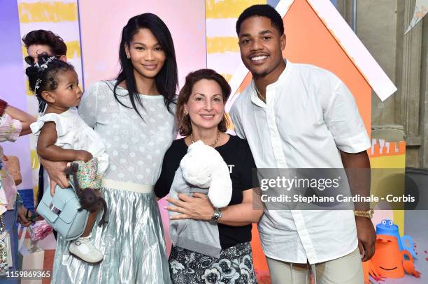 Chanel Iman and daughter Cali Clay Shepard with Anne Valerie Hash and...  Photo d'actualité - Getty Images