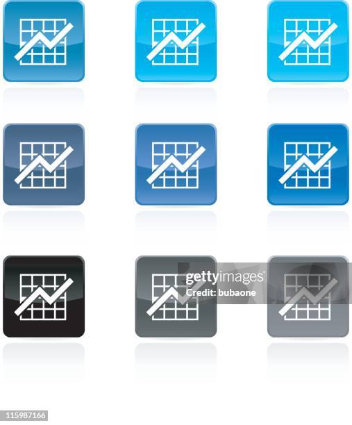 finanzielle diagramm lizenzfreie vektorgrafik schaltfläche set - additional-information-icon stock-grafiken, -clipart, -cartoons und -symbole