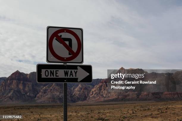 road sign, nevada - route 66 stock pictures, royalty-free photos & images