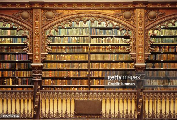 old library - bookshelf stock pictures, royalty-free photos & images