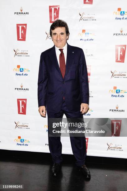 Urbano Cairo attend the F Magazine Party at Filippo La Mantia Oste e Cuoco restaurant on July 03, 2019 in Milan, Italy.