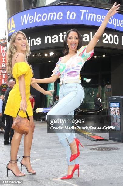Corinne Foxx and Sistine Stallone are seen on August 05, 2019 in New York City.