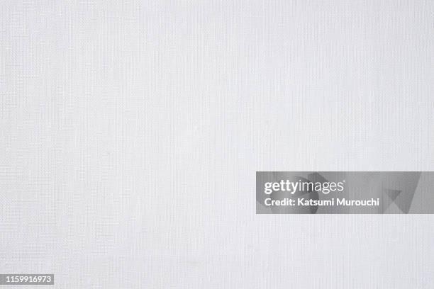 white cloth texture background - algodón fotografías e imágenes de stock