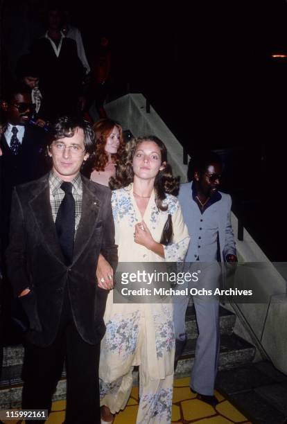 Director Steven Spielberg and actress Amy Irving attend an event circa 1984 in Los Angeles, California.