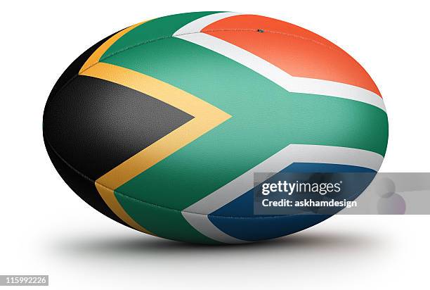 sudafrica pallone da rugby - federazione di rugby foto e immagini stock