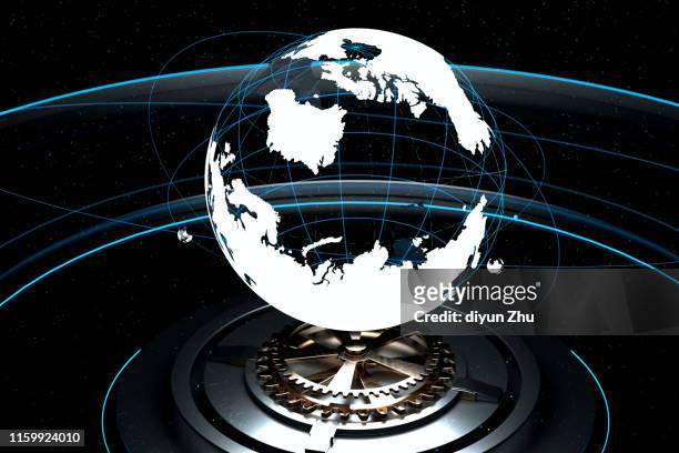 abstract earth,3d render - planetary gear stock pictures, royalty-free photos & images