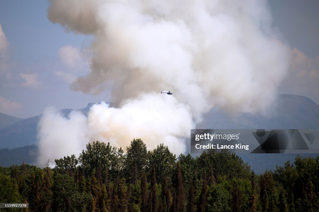 Wildfire Burns In Alaska During Heatwave