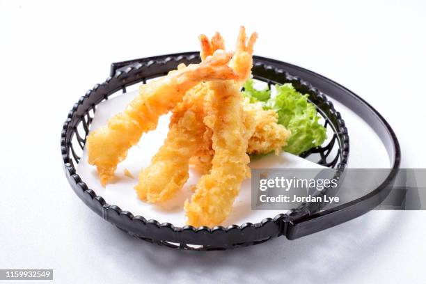 ebi tempura - tempura stock pictures, royalty-free photos & images