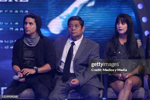 Alex Perea, Fermin Martinez and Ligia Uriarte during 'Sin Miedo a la Verdad' Presents Season 2 at Televisa San Angel on July 3, 2019 in Mexico City,...