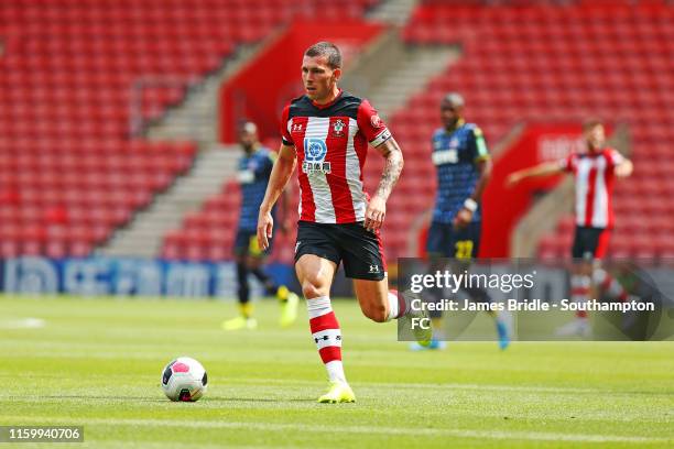 Pierre-Emile Hojbjerg of Southampton during the Pre-Season Friendly match between Southampton FC and FC Köln pictured at St. Mary's Stadium on August...