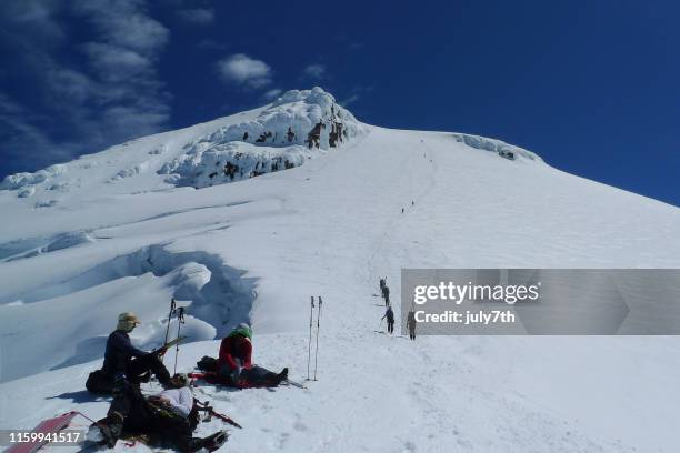 deming glacier, mount baker - mt baker stock pictures, royalty-free photos & images