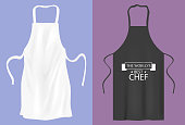 Protective kitchen apron  for cooking or baker
