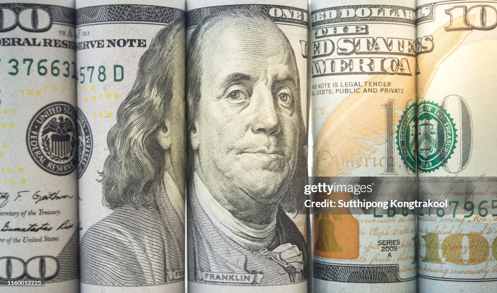 Money Banknotes Rolls Dollar Banknotes Dollar Currency Money Banknotes Stacked On Each ...