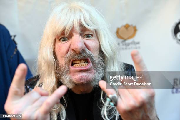 Actor Harry Shearer attends the California Saga 2 Benefit as his character Derek Smalls from the film This is Spinal Tap at Ace Hotel on July 03,...