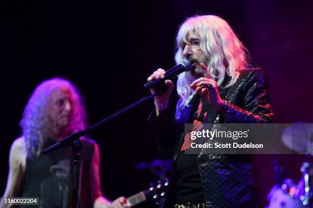 Actor Harry Shearer performs onstage as his character Derek Smalls from the band Spinal Tap during the California Saga 2 Benefit Concert at Ace Hotel...