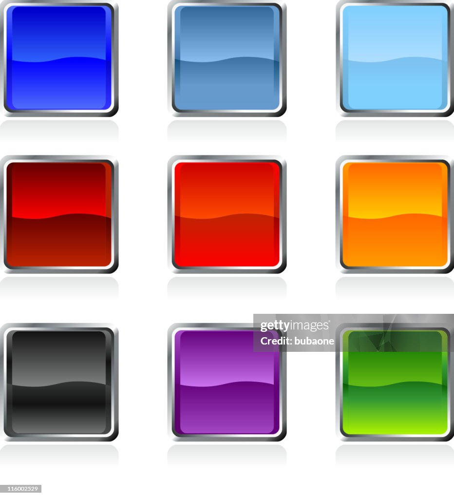 Color Basic Square Blank Square Royalty Free Vector Art In Nine Colors High-Res Vector ...