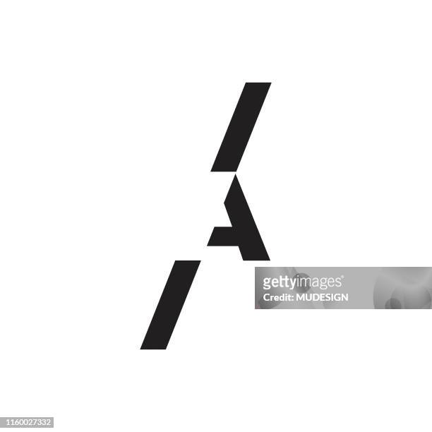 creative elegant letter a vector emblem - logo stock illustrations