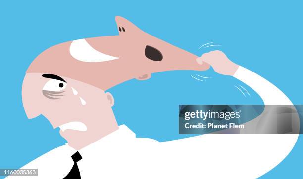 take your mask off - low self esteem stock illustrations