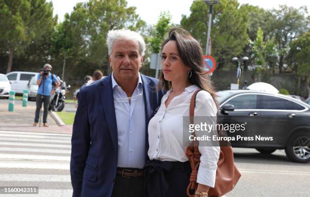 Actor Alberto Closas Jr. Is seen at the mortuary chapel of actor Arturo Fernández, dead at 90, on July 04, 2019 in Madrid, Spain.