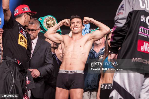 June 6: MANDATORY CREDIT Bill Tompkins/Getty Images Sergio Martinez appears at the weigh-in for their upcoming world middleweight title fight on June...