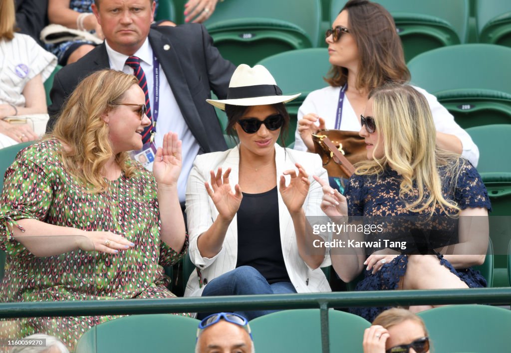 Celebrities Attend Wimbledon 2019