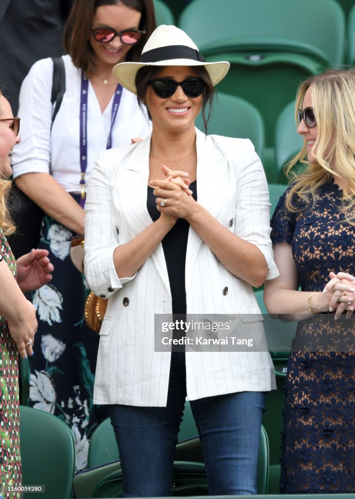 Celebrities Attend Wimbledon 2019