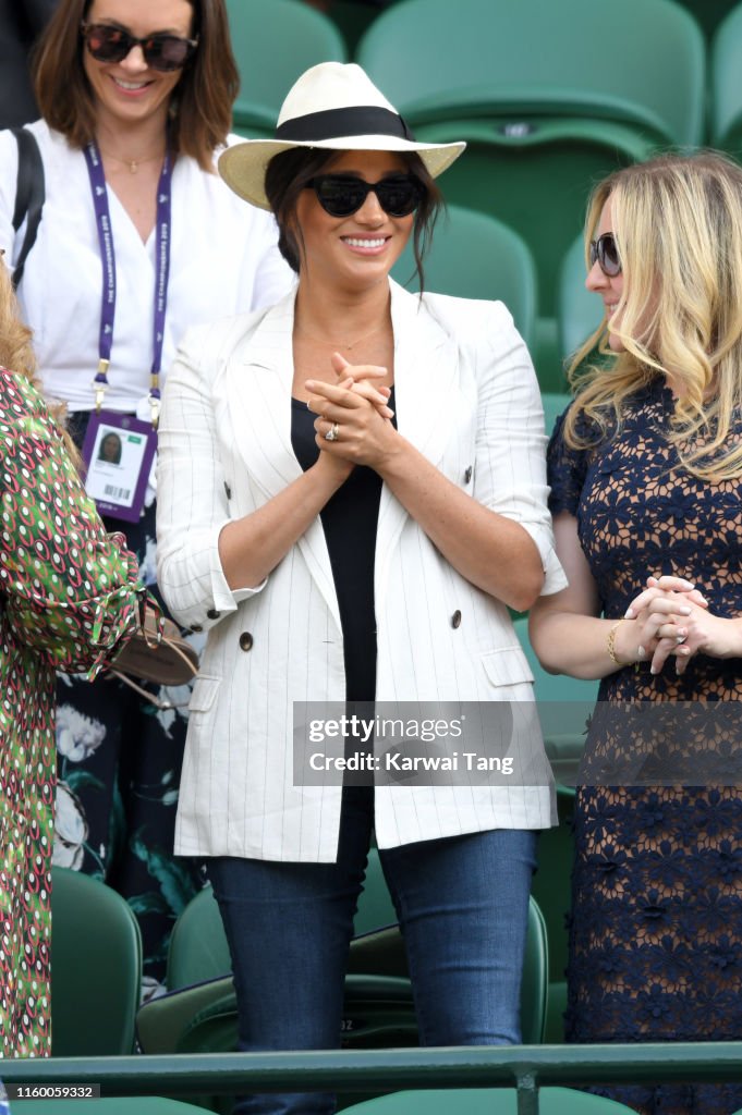 Celebrities Attend Wimbledon 2019
