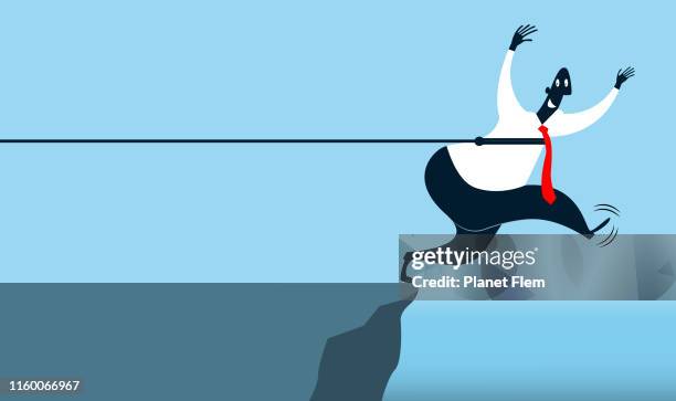 über den rand - freiklettern stock-grafiken, -clipart, -cartoons und -symbole