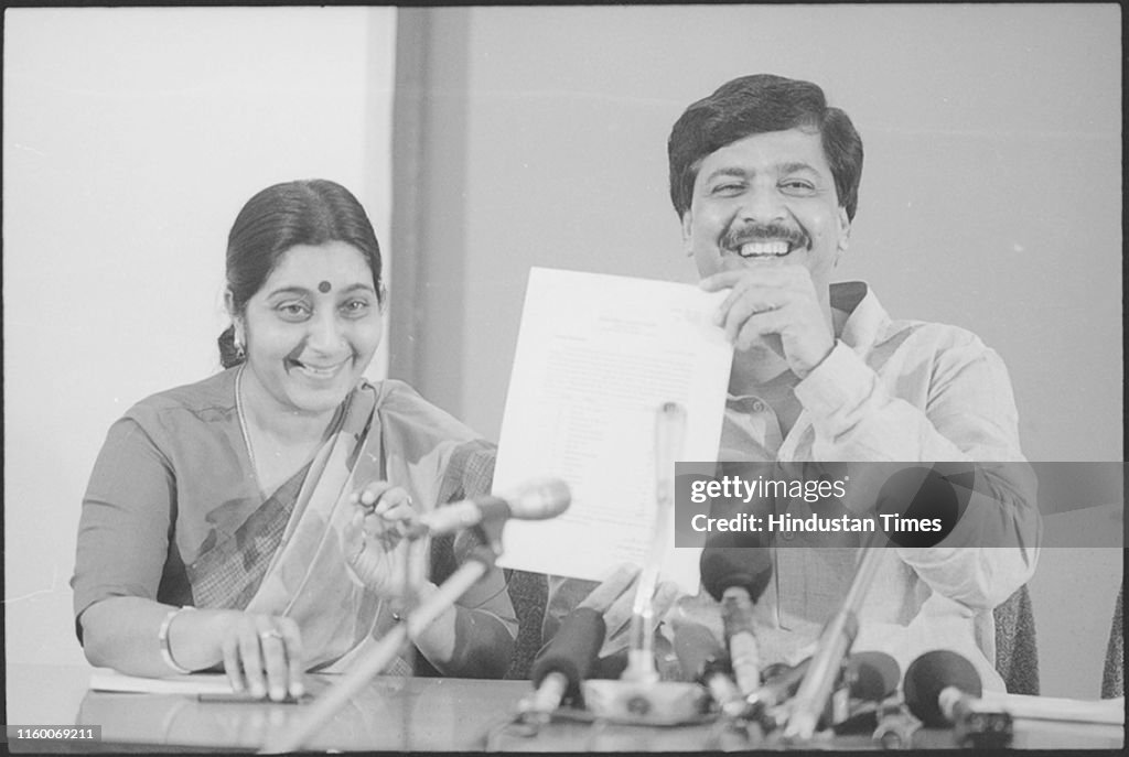 Archival Images Of Sushma Swaraj, Former Foreign Minister And BJP Stalwart Who Passes Away at 67 After Heart Attack