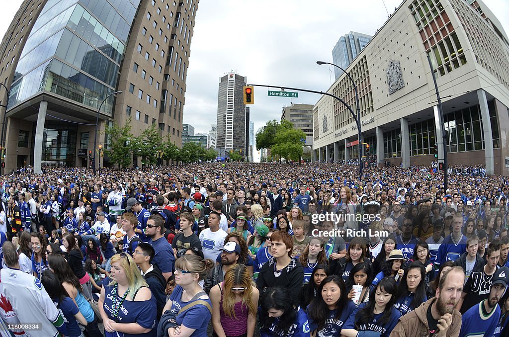 Fans Gather to Watch Game Six of the NHL Stanley Cup Final