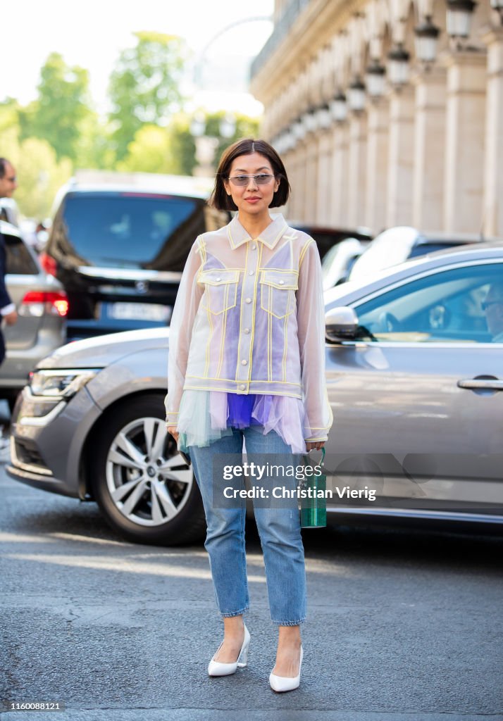 Street Style : Paris Fashion Week -Haute Couture Fall/Winter 2019/2020 : Day Four