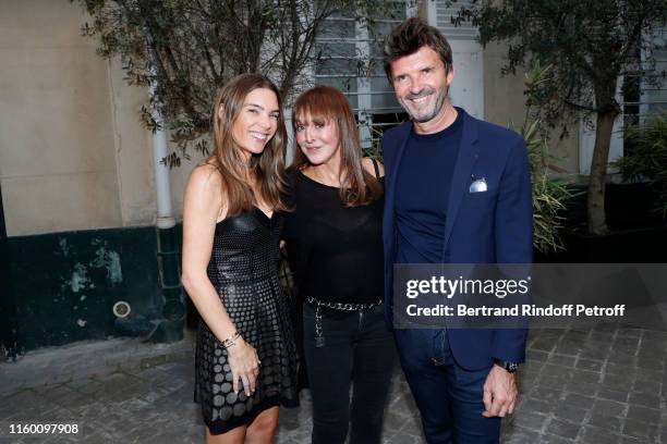 Juliette Longuet, Creator of the 'Numero magazine' Babeth Djian and CEO of Mazarine Group Paul-Emmanuel Reiffers attend the "Mondino Numero 20 ans"...