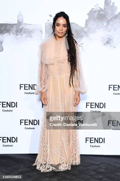 Lilakoi Moon attends the Cocktail at Fendi Couture Fall Winter 2019/2020 on July 04, 2019 in Rome, Italy.