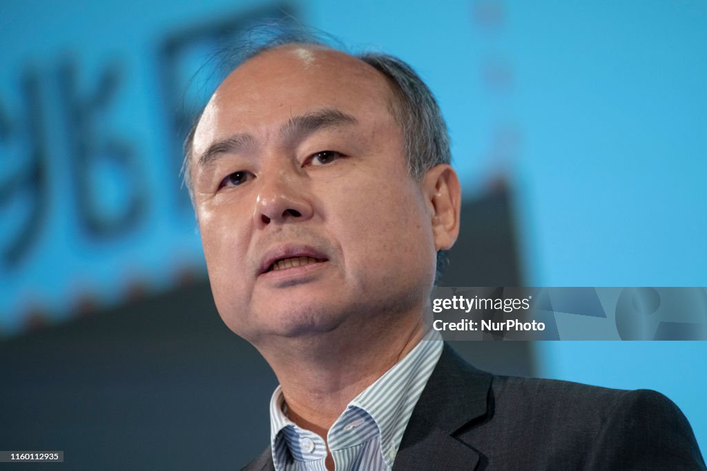 SoftBank Group CEO Son Masayoshi Presents Earnings Figures