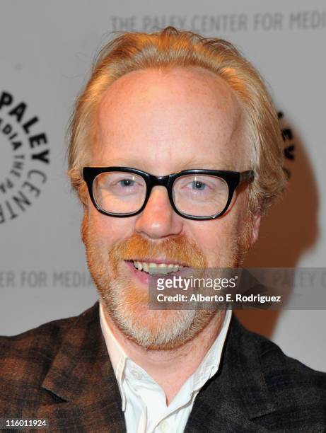 Personality Adam Savage attends The Paley Center for Media's "An Evening with The Discovery Channel's Mythbusters" on June 13, 2011 in Beverly Hills,...
