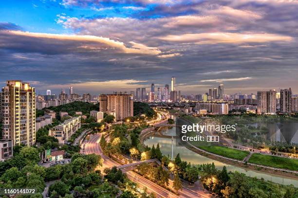 changsha skyline - changsha stock pictures, royalty-free photos & images