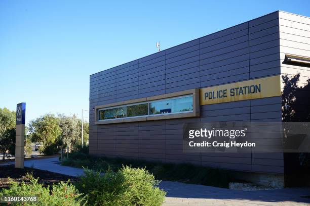 View of the Carnarvon Police Station on June 20, 2019 in Carnarvon, Australia. Carnarvon is a coastal town situated approximately 900km north of...